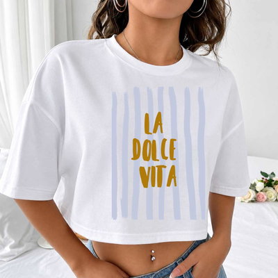 Remera pupera oversized La dolce vita