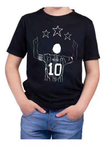 Remera niños/nena Argentina: Lionel Messi (mod 2)