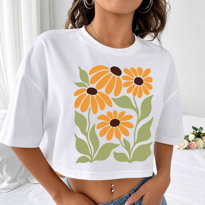 Remera pupera oversized Margaritas