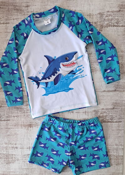 Malla bebe 2 piezas tiburón 🦈 