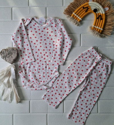 Conjunto morley corazon T3 al T5❣️