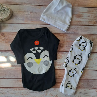 Set trío pingüino 1 al 3 manga larga💕