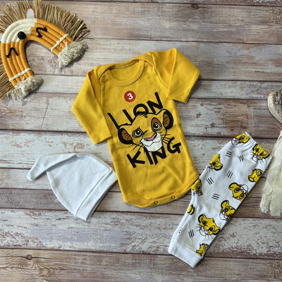 Set trío lion king 1 al 3 manga larga 