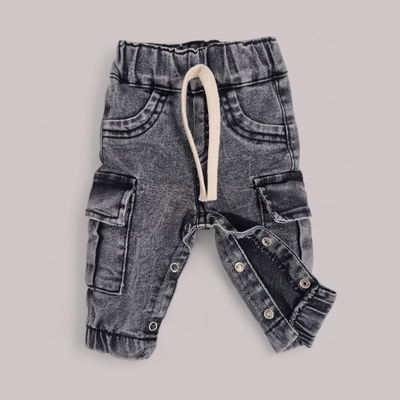 Pañalero jeans cargo nevado T00 al 2 