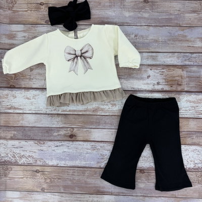 Set trío coquette negro 2 al 6 