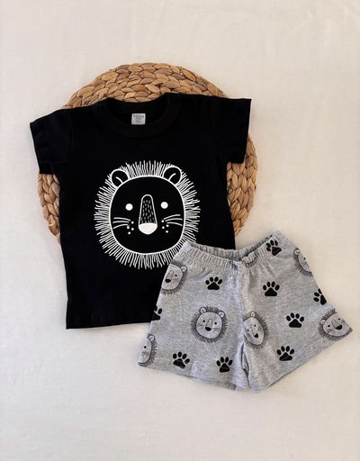 Conjunto leon negro 🦁