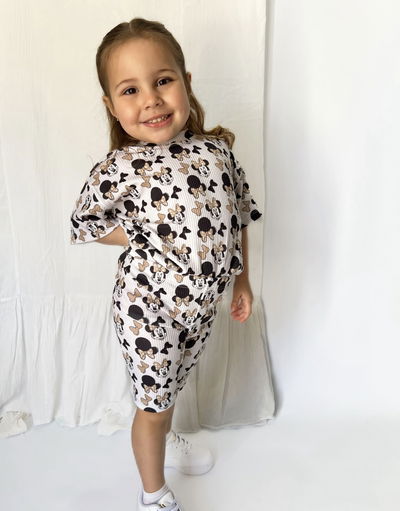 Conjunto Minnie animal print 