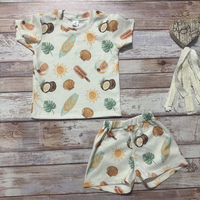 Conjunto coco 🥥 wafle