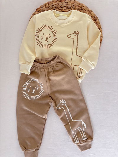 Conjunto frizado beige jungla 💞