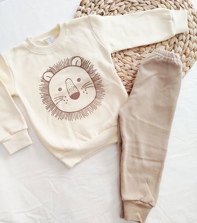 Conjunto frizado león beige❄️