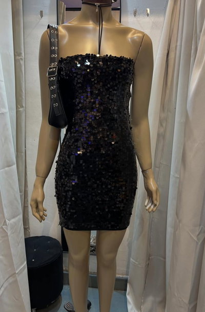 VESTIDO LENTEJUELAS COD 0019