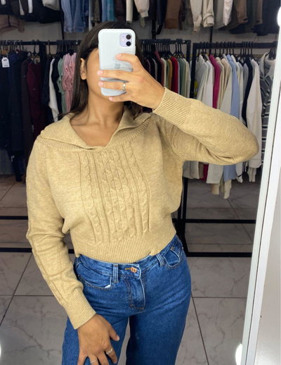 SWETERS CROP CHOMBA COD 0011