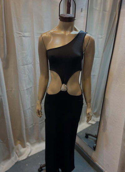 VESTIDO LARGO CON ABERTURAS COD 0020