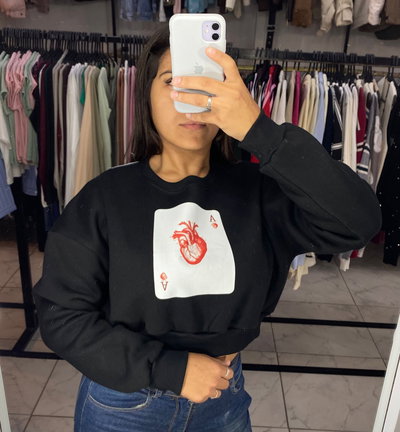 BUZO CROP ESTAMPADO COD 0026