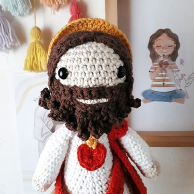 Sagrado Corazón de Jesús (Amigurumi)