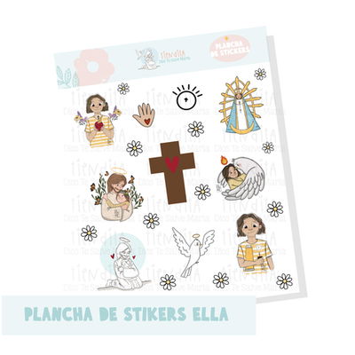 Plancha de sticker IMPRIMIBLE  (Solo uso personal)