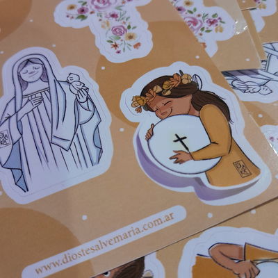 Mini plancha de stickers (x12 unidades)