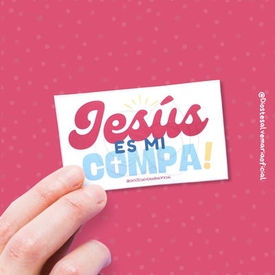 Sticker Jesús es mi compa!
