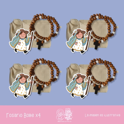 Rosario Bobe - Abrazos del Cielo (pulsera) x4 unidades