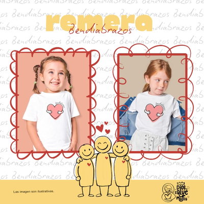 Remera "Bendiabrazos" Niños