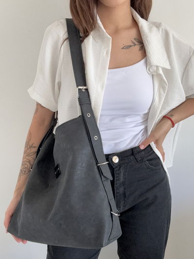 Bolso Cleo Gastado Brilloso