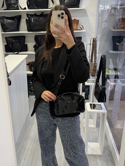 Bandolera Rya Negra Charol