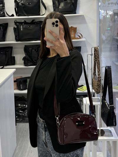 Bandolera Rya Cherry Charol