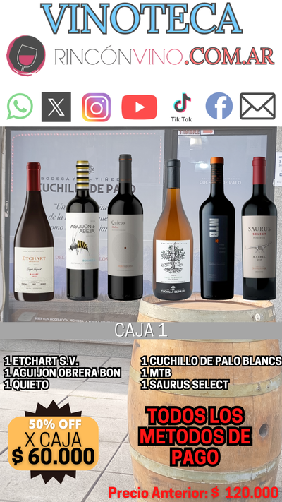 CAJA 1 a sólo $ 60.000 / Precio normal: $ 120.000