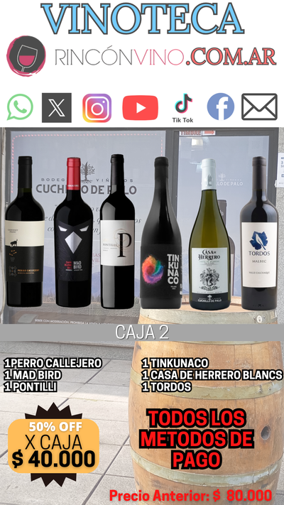 CAJA 2 a sólo $ 40.000 / Precio normal: $ 80.000