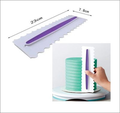 Scraper dentado plastico