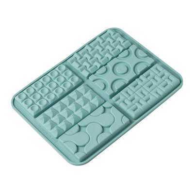 Molde silicona tableta chocolate con texturas