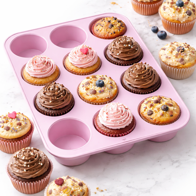 Molde silicona Cupcakes x12