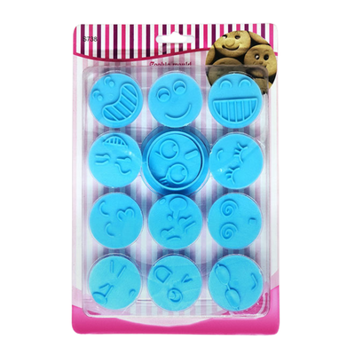 Cortantes Sello Emoji Caritas Cookie Fondant Plastico