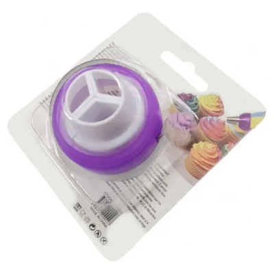 Acople Triple 3 Colores Boquilla Cupla Repostería Pasteleria