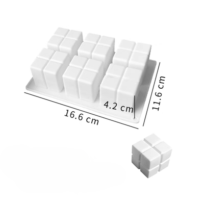 Molde silicona cubo