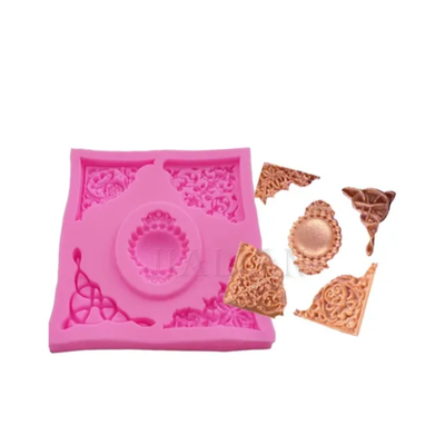 Molde silicona Barroco Flor en relieve