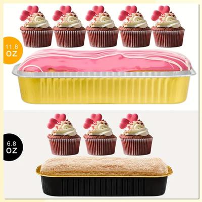 Bandejas Rectangulares de Aluminio con Tapa y Cubiertos