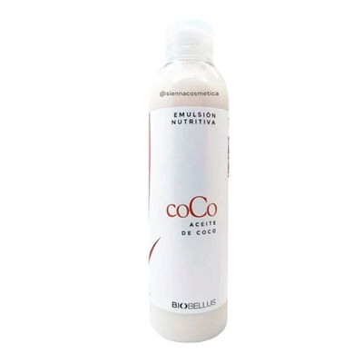Emulsión Nutritiva con Aceite de Coco Corporal 200g-Biobellus
