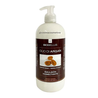 Emulsión Olio di Argán y Manteca de Karité 500g-Biobellus