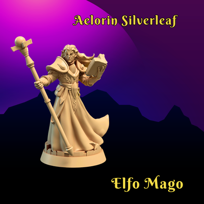 Elfo Mago "Aelorin Silverleaf"