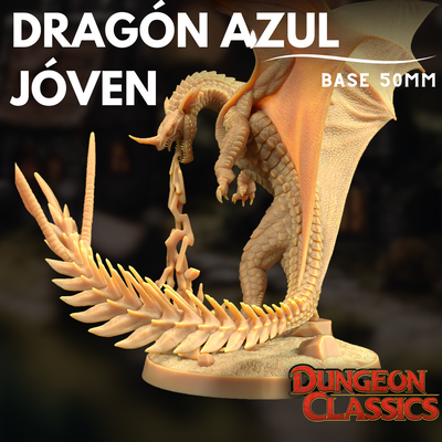 Dragón Azul Jóven (SUBJEFE) - Dungeons & Dragons