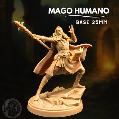 Mago Humano - Dungeons & Dragons