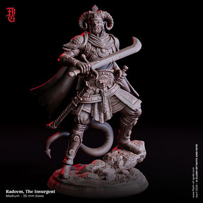 Radeem, El Insurgente (Guerrero Tiefling)