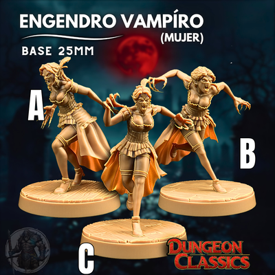 Enjendro Vampiro (Mujer) - Dungeons & Dragons