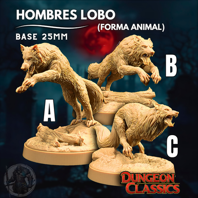 Hombres Lobo (Forma Animal) - Dungeons & Dragons