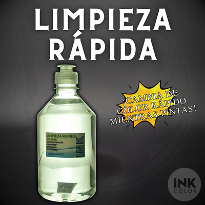 Limpieza Rápida - INK Color: Agilidad y Precisión para tu Aerógrafo