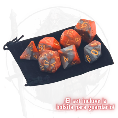 Iron Magma - Set de Dados Poliédricos