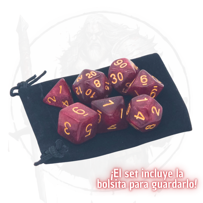 Sanguine Strike - Set de Dados Poliédricos