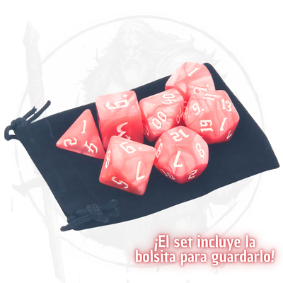 Gothic Salmon - Set de Dados Poliédricos