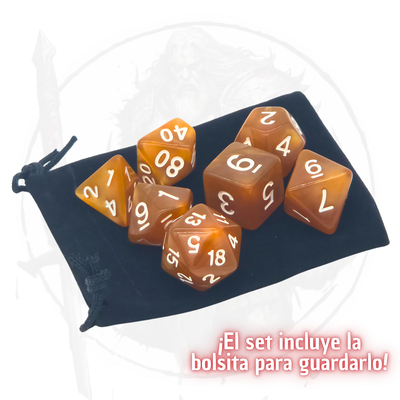 Magma Forge - Set de Dados Poliédricos